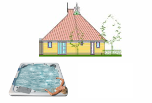 24-persoons VIP Luxe Multigeneration Pallertshuis met wellness op Bungalowpark Emslandermeer in Groningen
