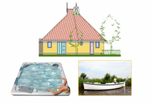 24-persoons VIP Luxe Multigeneration Pallertshuis met wellness op Bungalowpark Emslandermeer in Groningen